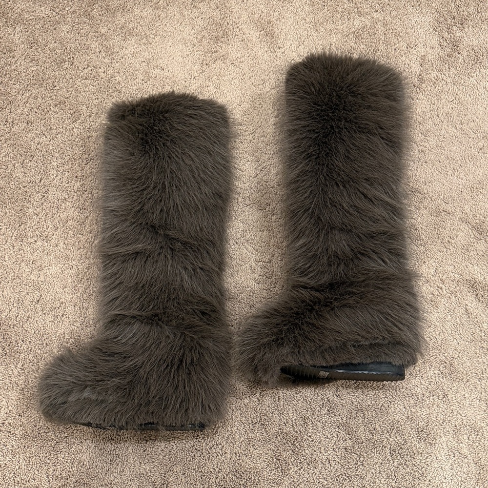 Free People Wild Thing Faux Fur Boots - Picture 6 of 12